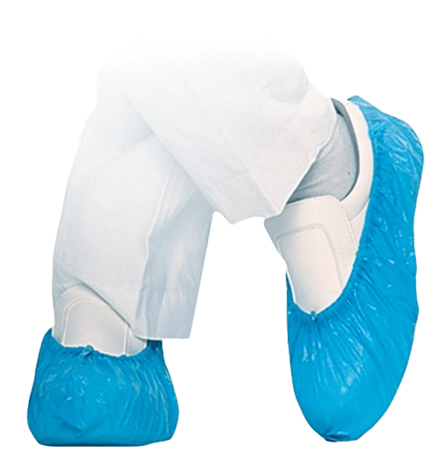 Kit visitatore comprensivo di camice TNT - cuffia TNT - calzari PVC