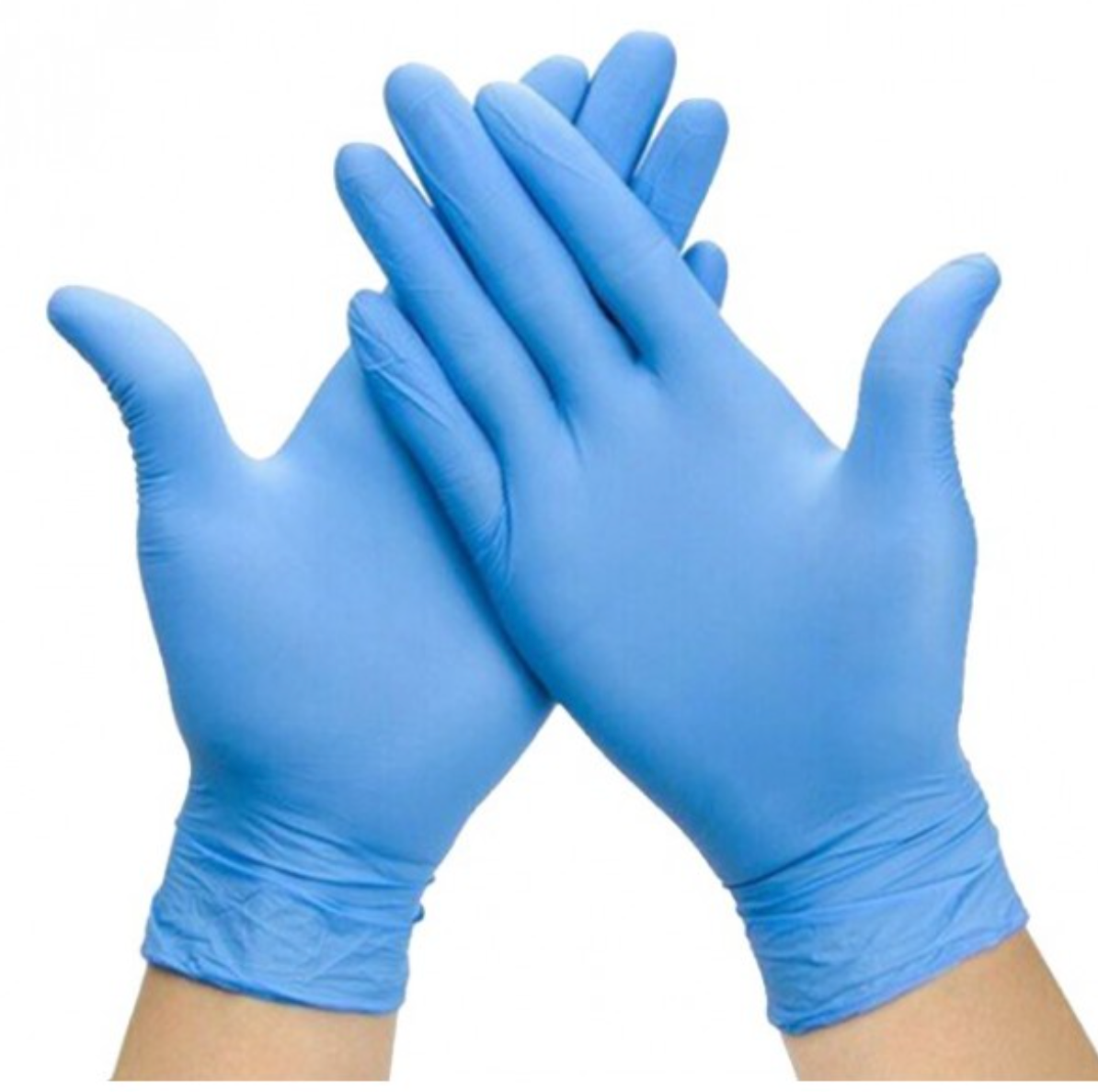 Guanti monouso in nitrile azzurro SHERIXPHARMA, medicali