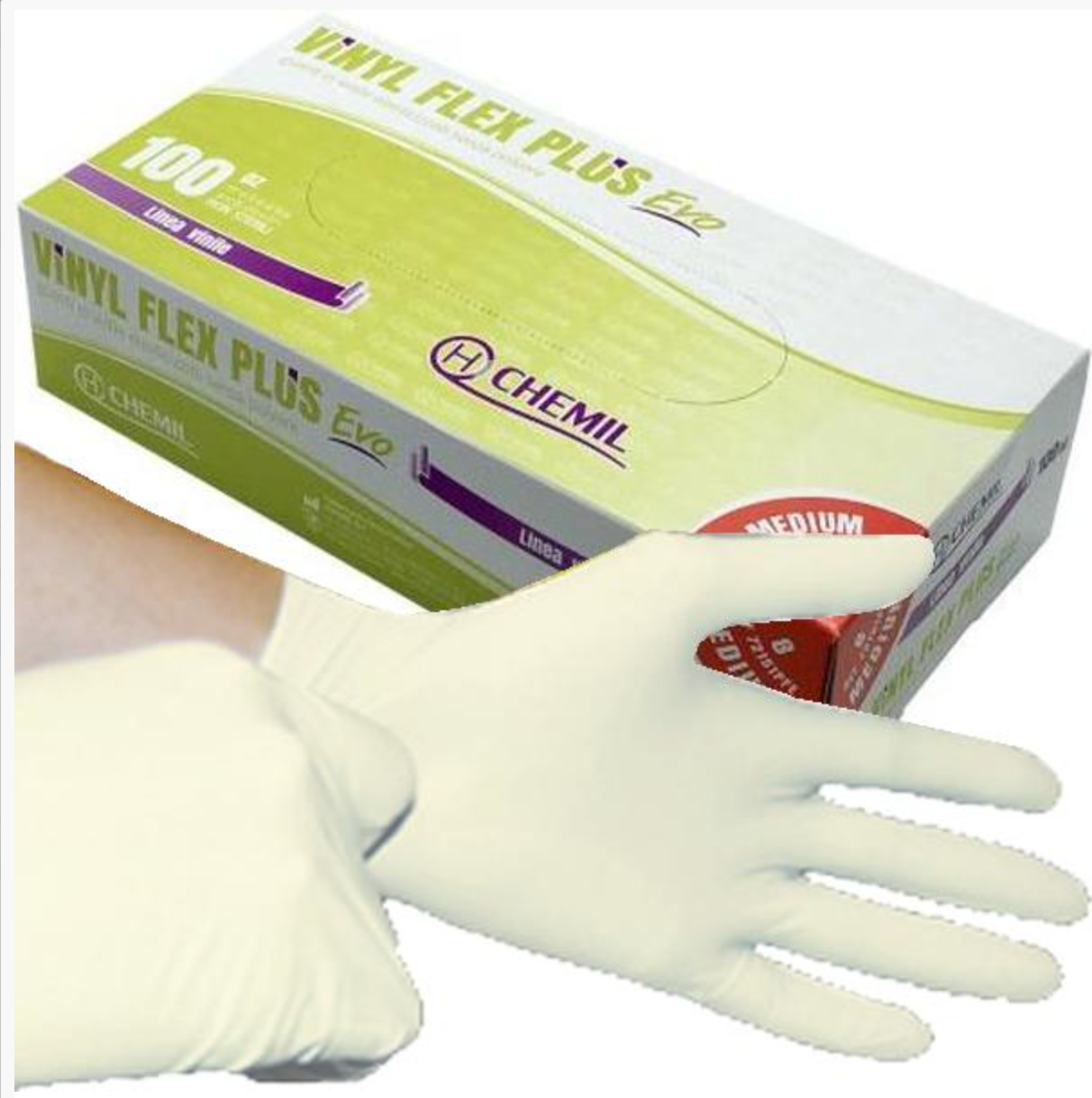 Guanti medicale in vinile "Vinyl Flex Plus"