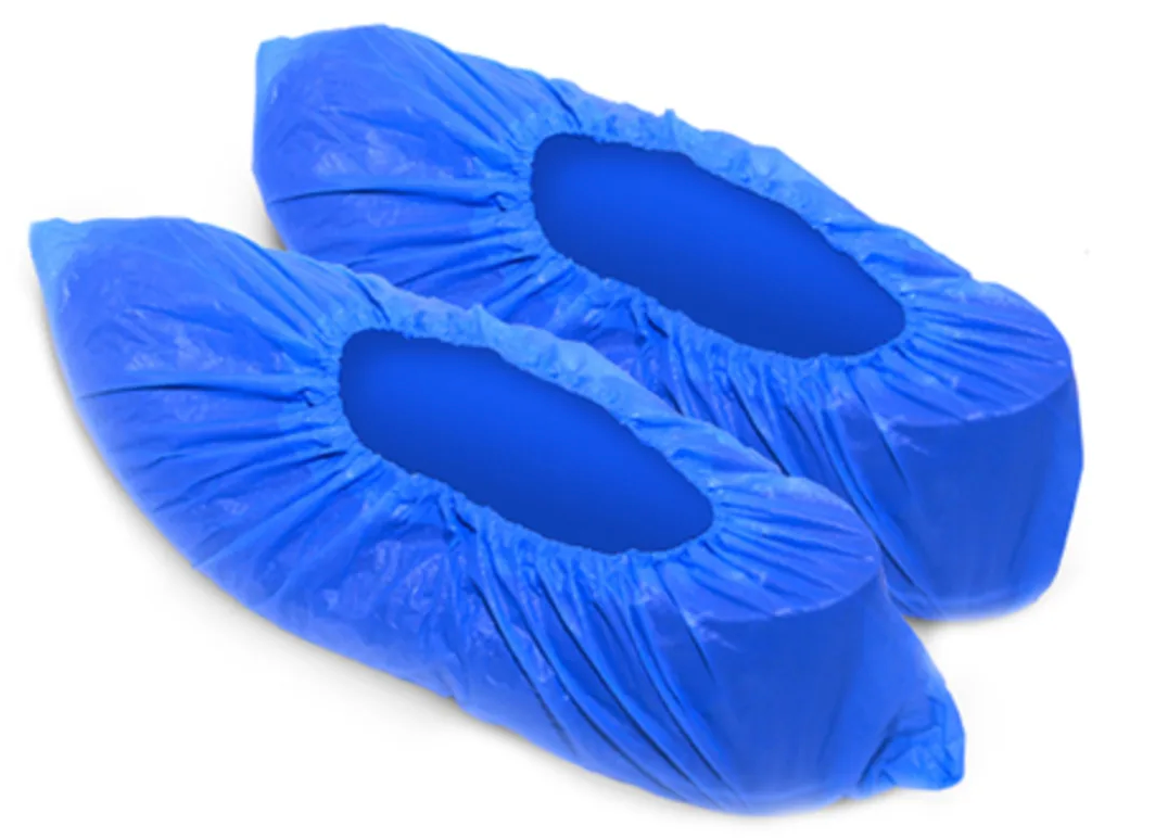Calzari in PVC usa e getta colore blu