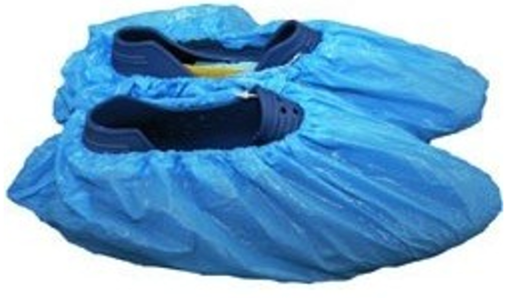Calzari in PVC usa e getta colore blu