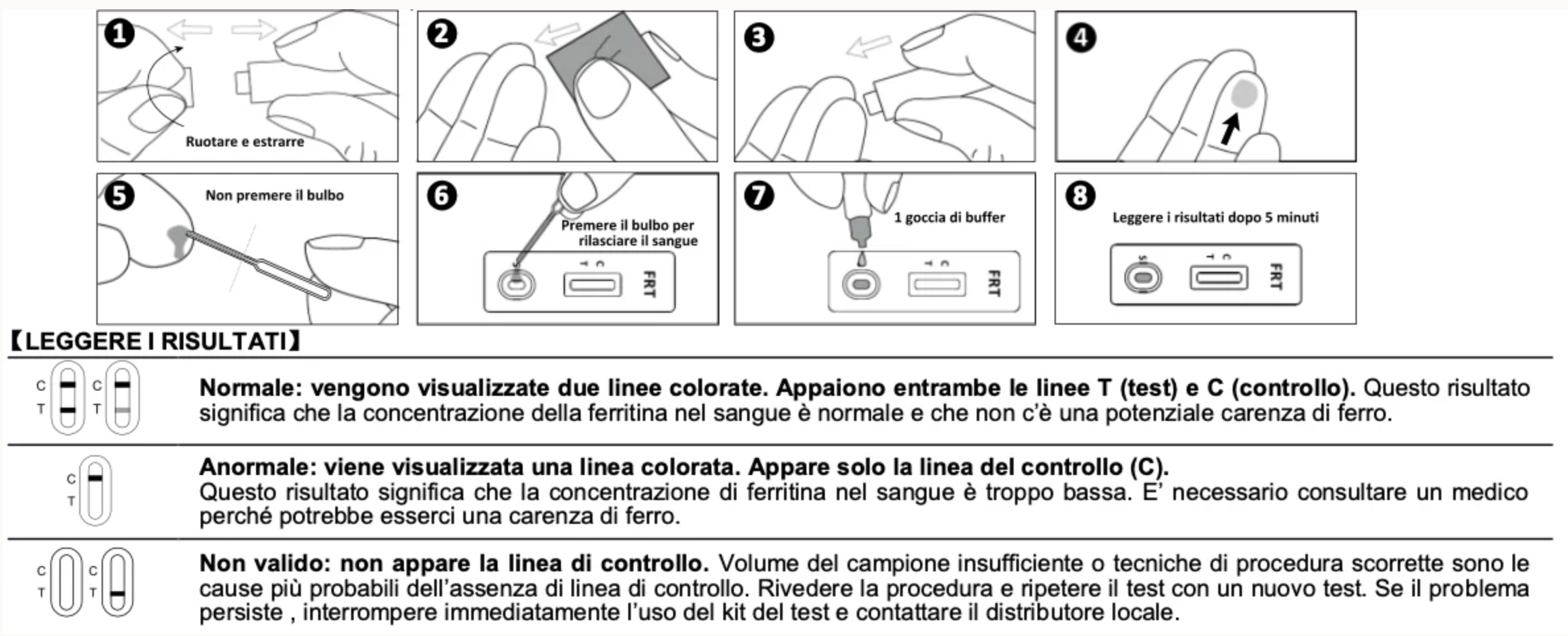 Verify® Self test rapido Ferritina ( sangue interno )