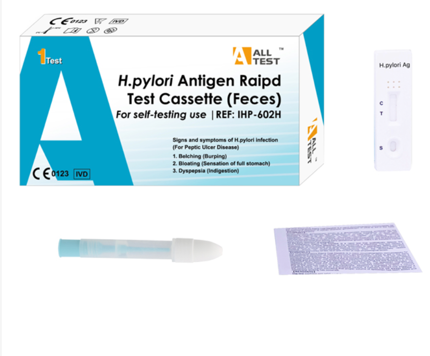 Self test rapido su card antigene Helicobacter Pylori ( feci )