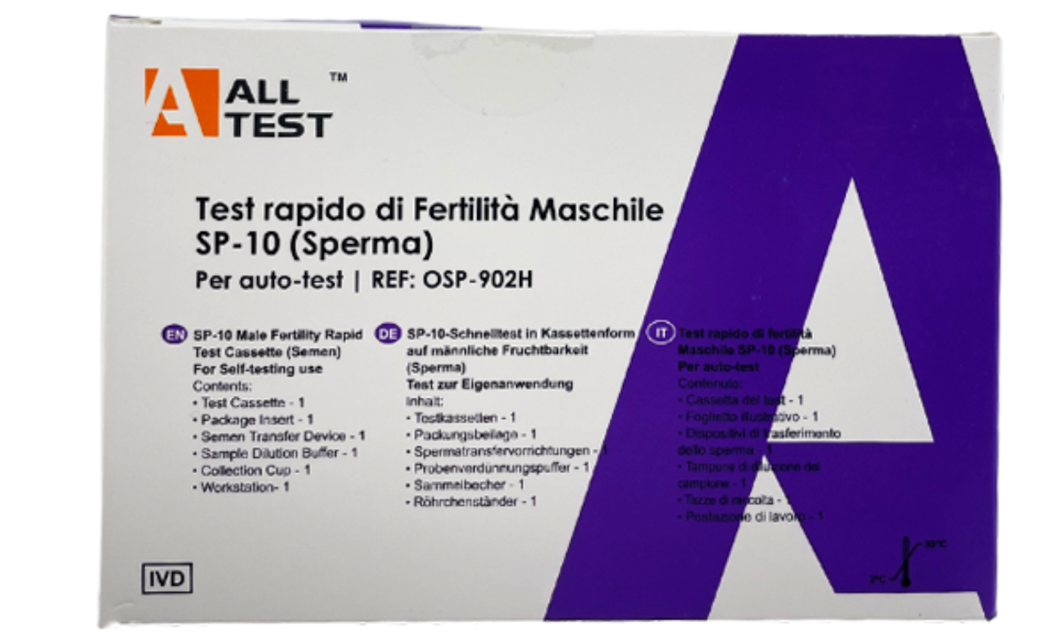 Self Test rapido  fertilità maschile ( sperma )