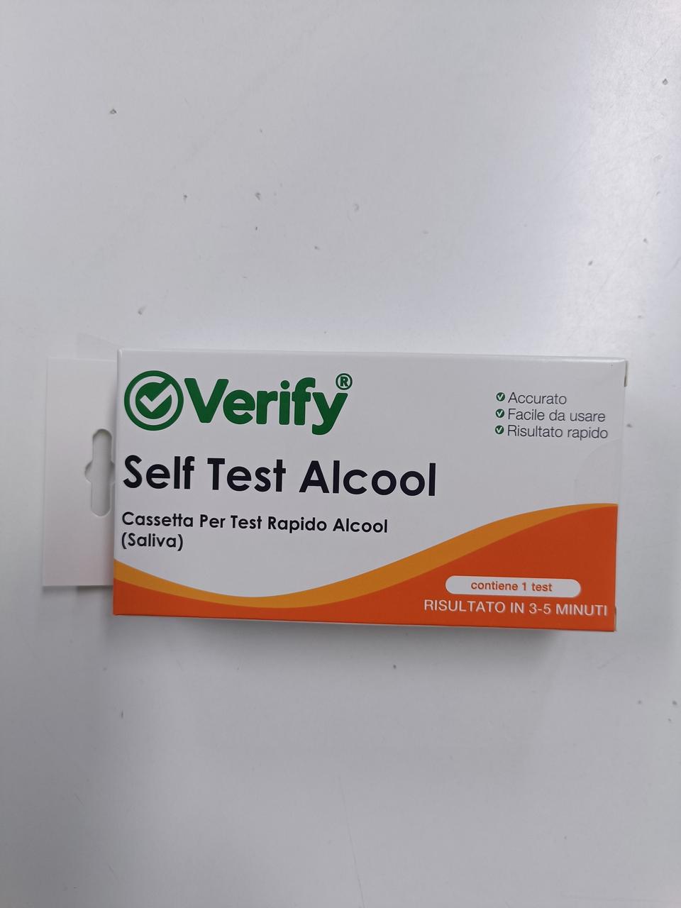 VERIFY ALCOOL TEST - selftest salivare confezione singola